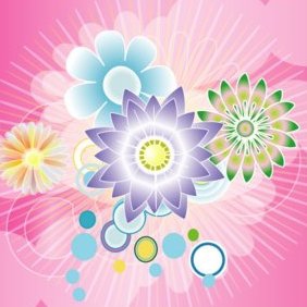 Colorful Rose Design Vector Graphic - Free vector #220735