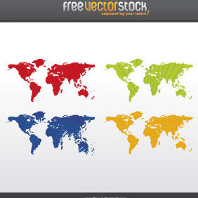 Worldmap - vector gratuit #221725 