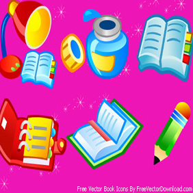 Free Vector Book Icons - Free vector #222315