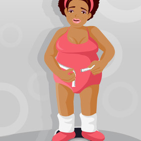 Weight Girl - Free vector #223025