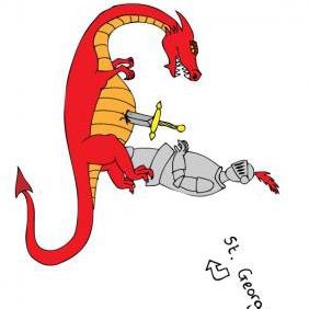 St George Dragon Vector - Free vector #223415