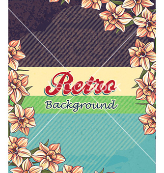 Free retro floral background vector - Free vector #224755