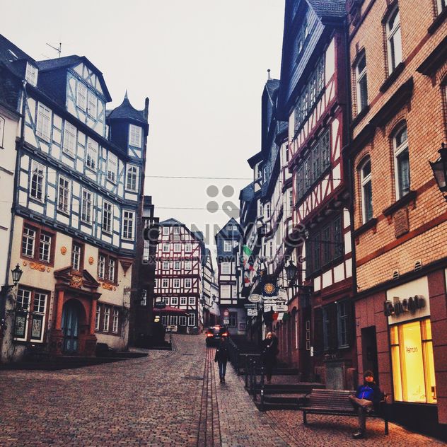 Colorful buildings in the street of Marburg, Germany - image #271675 gratis