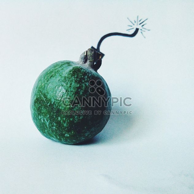 Bomb made of feijoa isolated on white background - image #272195 gratis