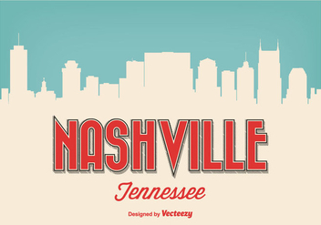 Retro Style Nashville Tennessee Illustration - Kostenloses vector #272675