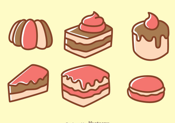 Cake Cartoon Icons - Free vector #272825