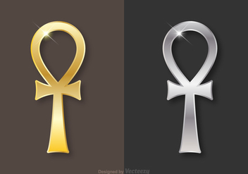 Free Golden And Silver Key Of Life Vector - Free vector #274065