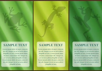 Frogs In Leaf Vectors Banners - vector gratuit #274665 