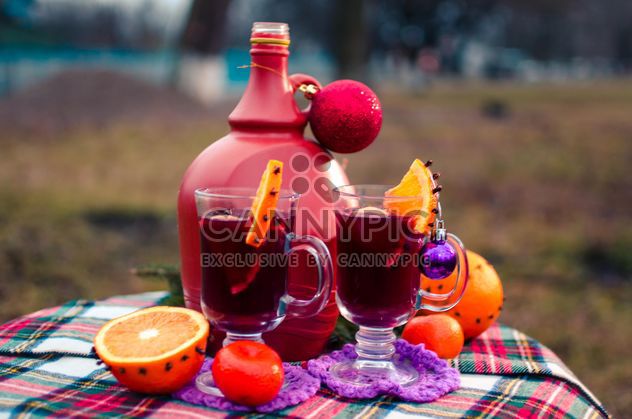 hot mulled wine in beautiful glasses - Free image #297525
