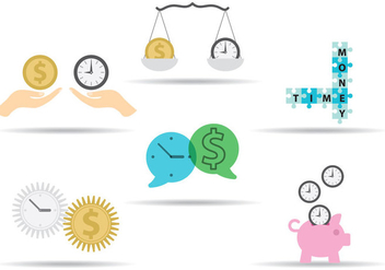 Time Is Money Concepts - Kostenloses vector #303035