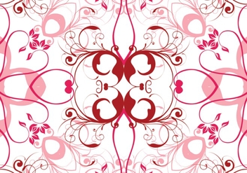 Pink vector floral background - vector gratuit #304265 