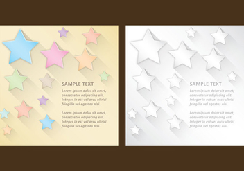 Stars With Shadows Templates - Free vector #304285