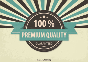 Retro Promotional Premium Quality Illustration - Kostenloses vector #304885