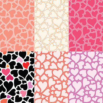 Free hearts patterns, twitter backgrounds and vector graphics - Kostenloses image #308695