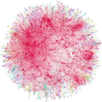 Co-authorship network map of physicians publishing on hepatitis C - Free image #309335