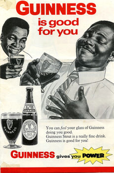 Part of a 1968 advertising sheet for Guinness after they established a brewery in Sierra Leone (West Africa) - бесплатный image #317195