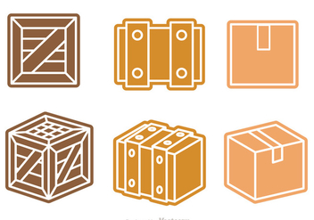 Box And Crate Vector - бесплатный vector #317625