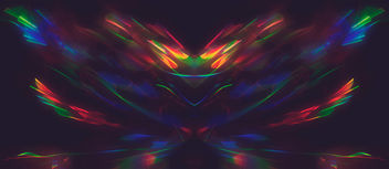 Refracted light paint Rorschach - Free image #321275