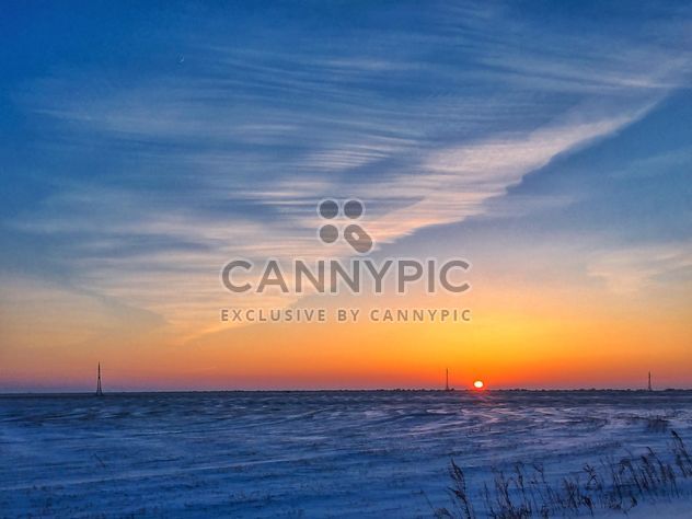 Field covered with snow - бесплатный image #326505