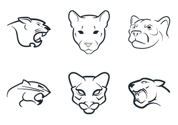 Free Cougar Mascot Vector Illustration - Kostenloses vector #326625