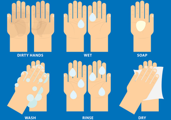 Wash Your Hands - Free vector #326725