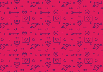 Free Heart Vector Pattern #6 - Free vector #327495