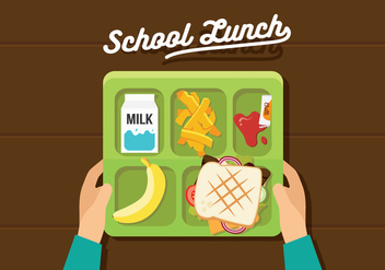 Vector School Lunch - vector gratuit #327595 