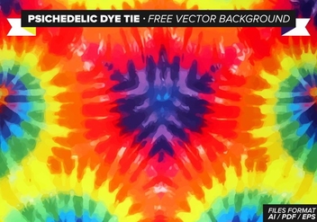 Psychedelic Dye Tie Free Vector Background - vector gratuit #327675 
