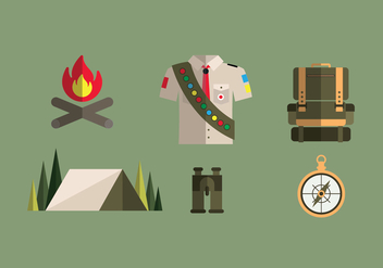 Boy Scout Illustrations - Free vector #329455