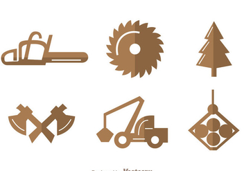 Sawmill Icons - vector gratuit #329555 