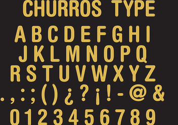 Churros Type - vector gratuit #330775 