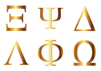 Free Greek Alphabet Vector Icon - vector #331025 gratis