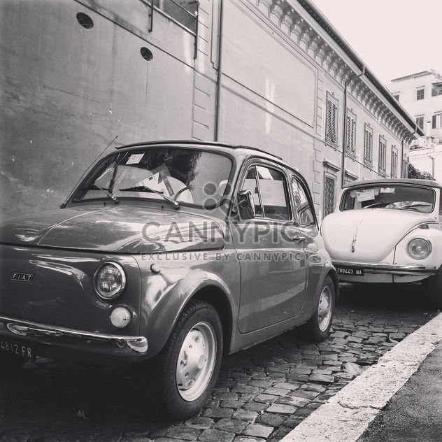 Old Fiat and Volkswagen cars - image gratuit #332045 