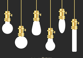 Hanging White Bulb - Free vector #333825