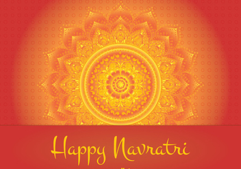 Happy Navratri Illustration - Free vector #335295