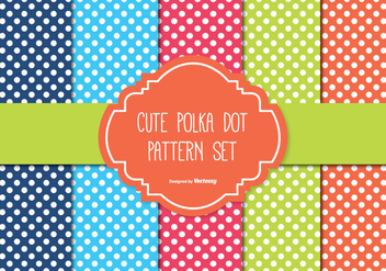 Polka Dot Pattern Set - Kostenloses vector #335595