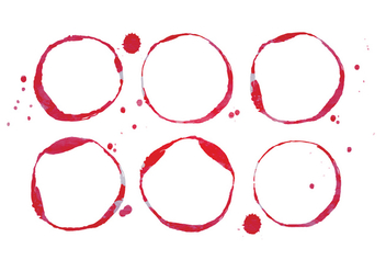 Vector Wine Stains - Free vector #336055