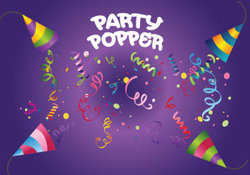 Party Popper Vector - Kostenloses vector #337635