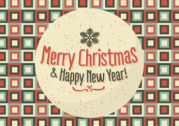 Free Christmas Background Illustration with Typography - Kostenloses vector #337685