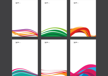 Letterhead With Line Design Vector - Free vector #337995