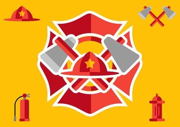 Fireman Elements - бесплатный vector #338845