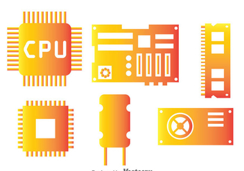 Computer Hardware Component - Free vector #341925