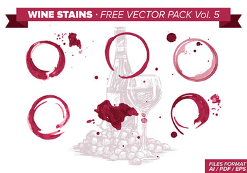 Wine Stains Free Vector Pack Vol. 5 - Kostenloses vector #342935