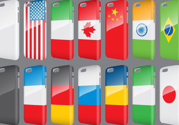 Flags Phone Cases - vector gratuit #343375 