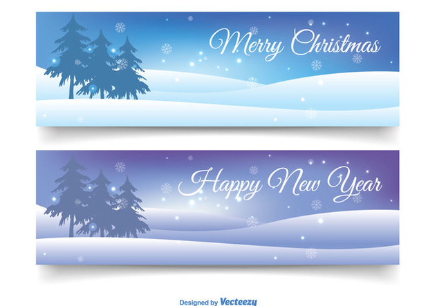 Christmas Banner Set - Kostenloses vector #343685