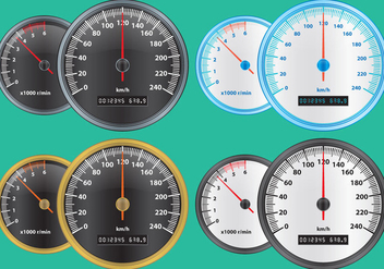Colorful Tachometers - vector #344865 gratis