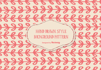 Cute Hand Drawn Style Background Pattern - vector gratuit #344955 