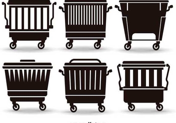 Flat Dumpsters - Free vector #345595