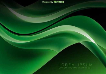 Green abstract waves - vector gratuit #346125 
