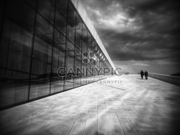 Oslo Opera House, Norway, black and white - image gratuit #346265 